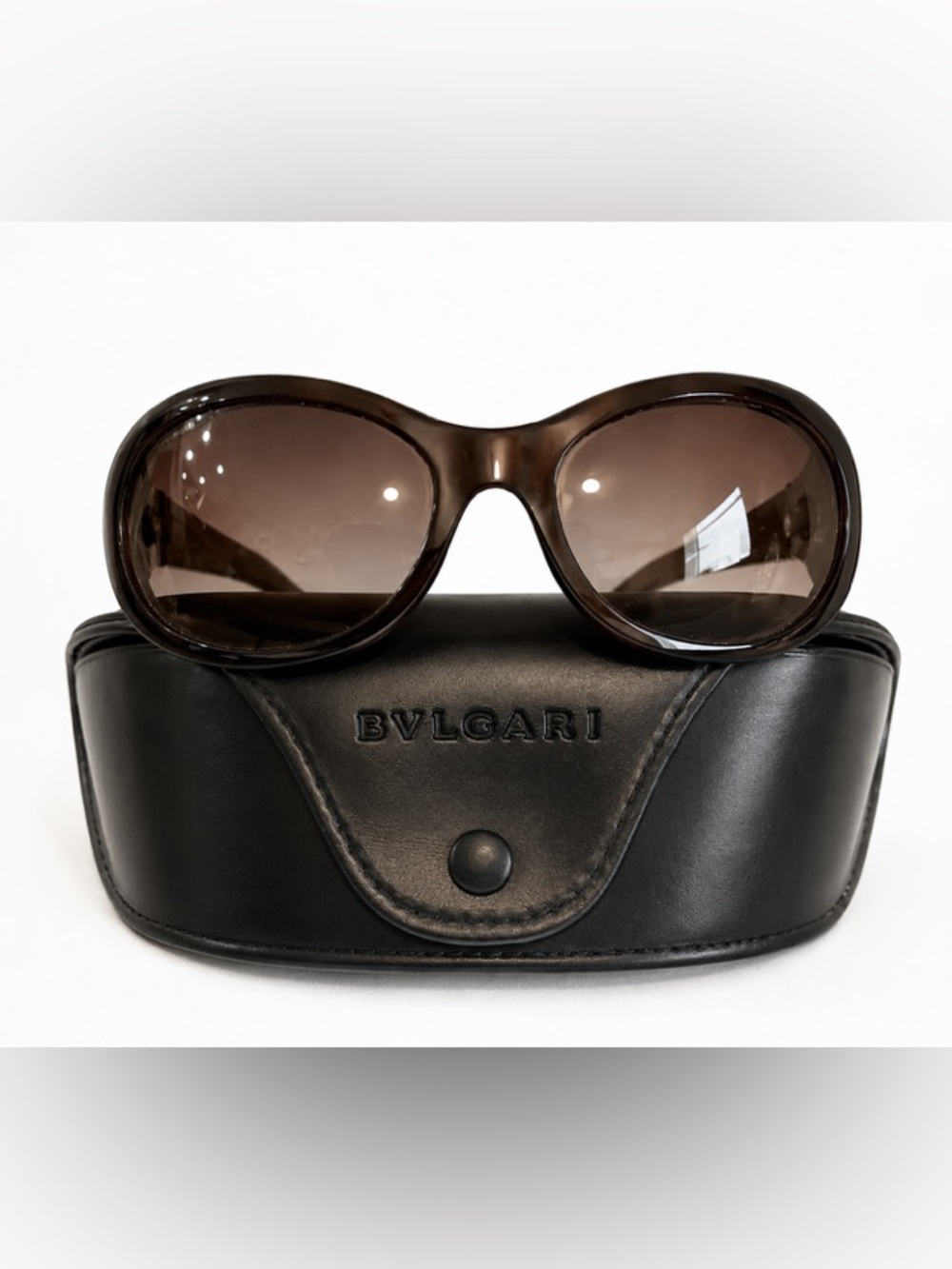 Bulgari Women's Brown Sunglasses - Picture 1 of 10